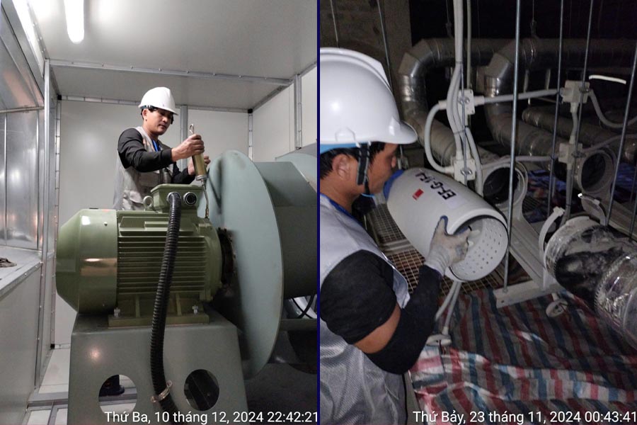 IMT bảo dưỡng hệ thống lạnh công nghiệp tại Aeon Huế