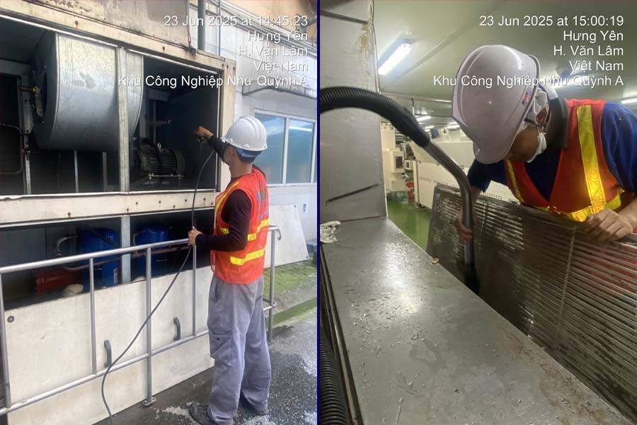 IMT bảo trì HVAC nhà máy Acecook Hưng Yên