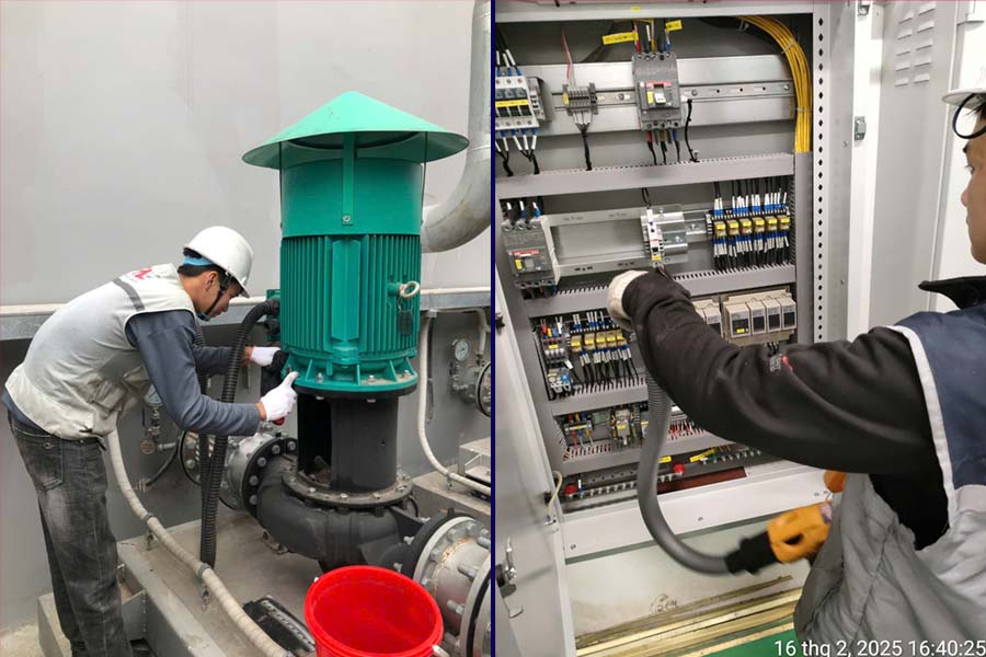 IMT sửa chữa hệ thống điều hoà trung tâm Viettel IDC