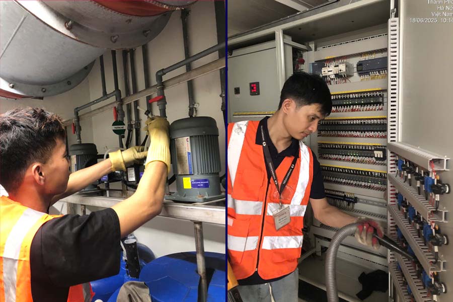 Đội ngũ IMT bảo trì điều hoà khu vực Hà Nội