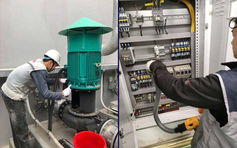 IMT bảo dưỡng hệ thống điều hòa công nghiệp tại trung tâm Viettel IDC