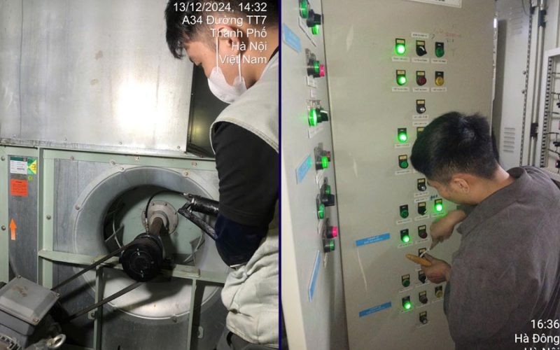 IMT bảo dưỡng hệ thống điều hòa công nghiệp tại bệnh viện