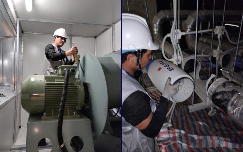 IMT bảo dưỡng hệ thống lạnh công nghiệp tại Aeon Huế